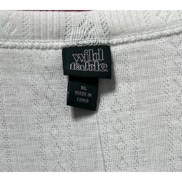 Wild Fable - Women's Long Sleeve Square Neck Pointelle T-Shirt - White - XL - Picture 11 of 14